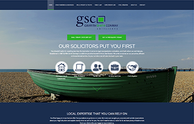 GB Web Marketing Client web site - Griffith Smith Conway, Solicitors
